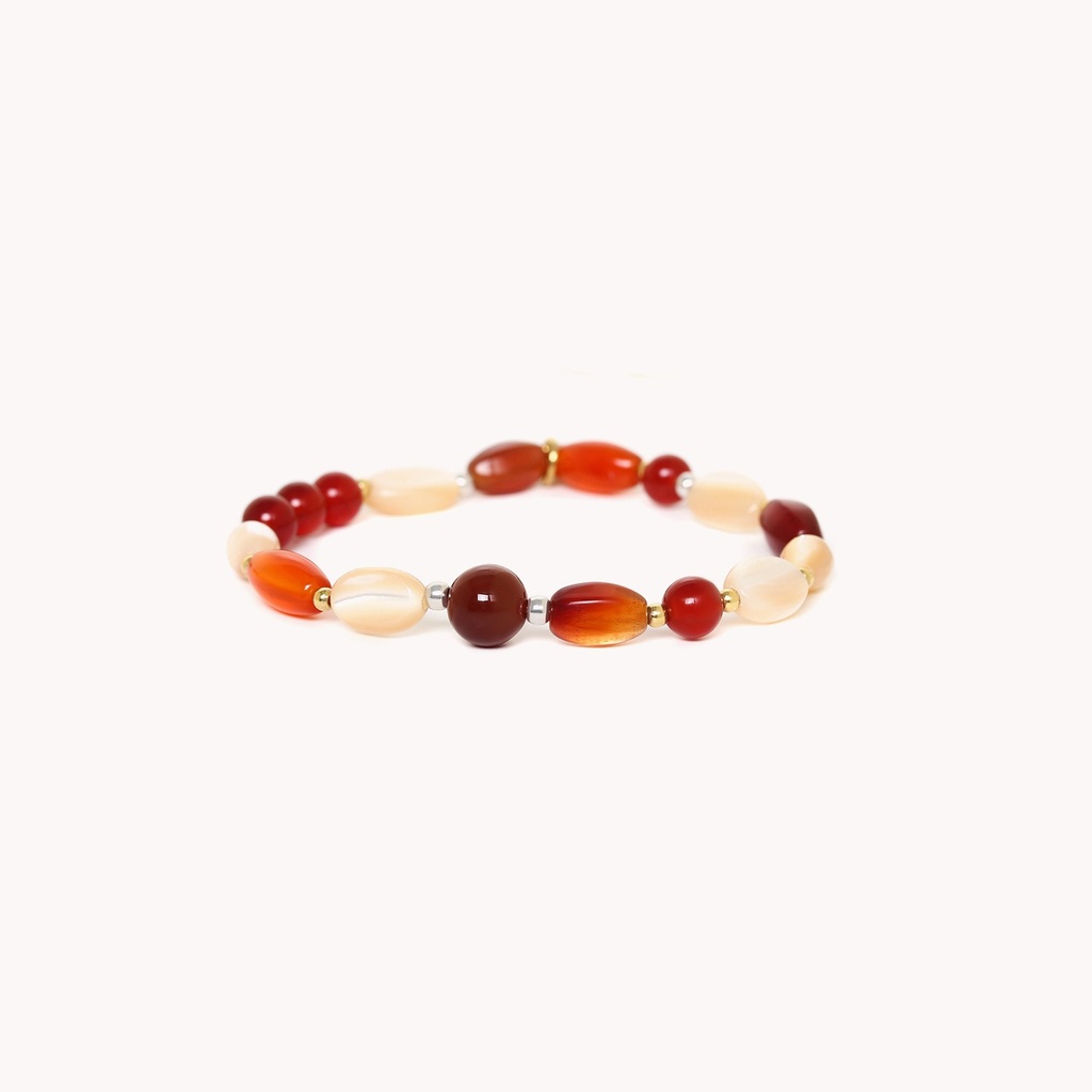 PULSERA MULTI EXTENSIBLE CARAMEL NATURE BIJOUX