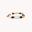 PULSERA EXTENSIBLE PIEDRAS OKINAWA NATURE BIJOUX