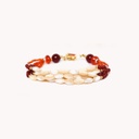 PULSERA AJUSTABLE MULTIRANGS CARAMEL NATURE BIJOUX