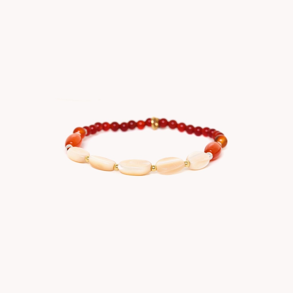 NATURE BIJOUX CARAMEL DUO STRETCH BRACELET