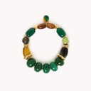 PULSERA EXTENSIBLE AGATA VERDE NATURE BIJOUX