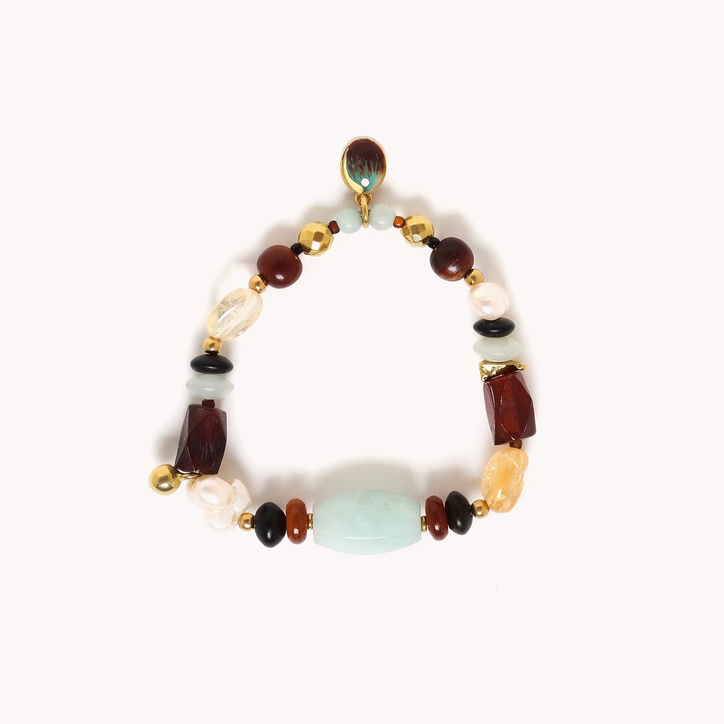 EXTENDABLE BRACELET STONES OKINAWA NATURE BIJOUX