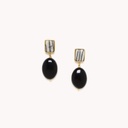 PENDIENTES ONYX OVALADOS BERLIN NATURE BIJOUX