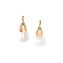 INES FLAT PEARL EARRINGS FH.