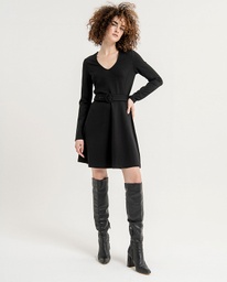 Evase Short dress fitted at waist with skirt