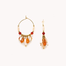 [12-79041] NATURE BIJOUX CARAMEL EARRINGS